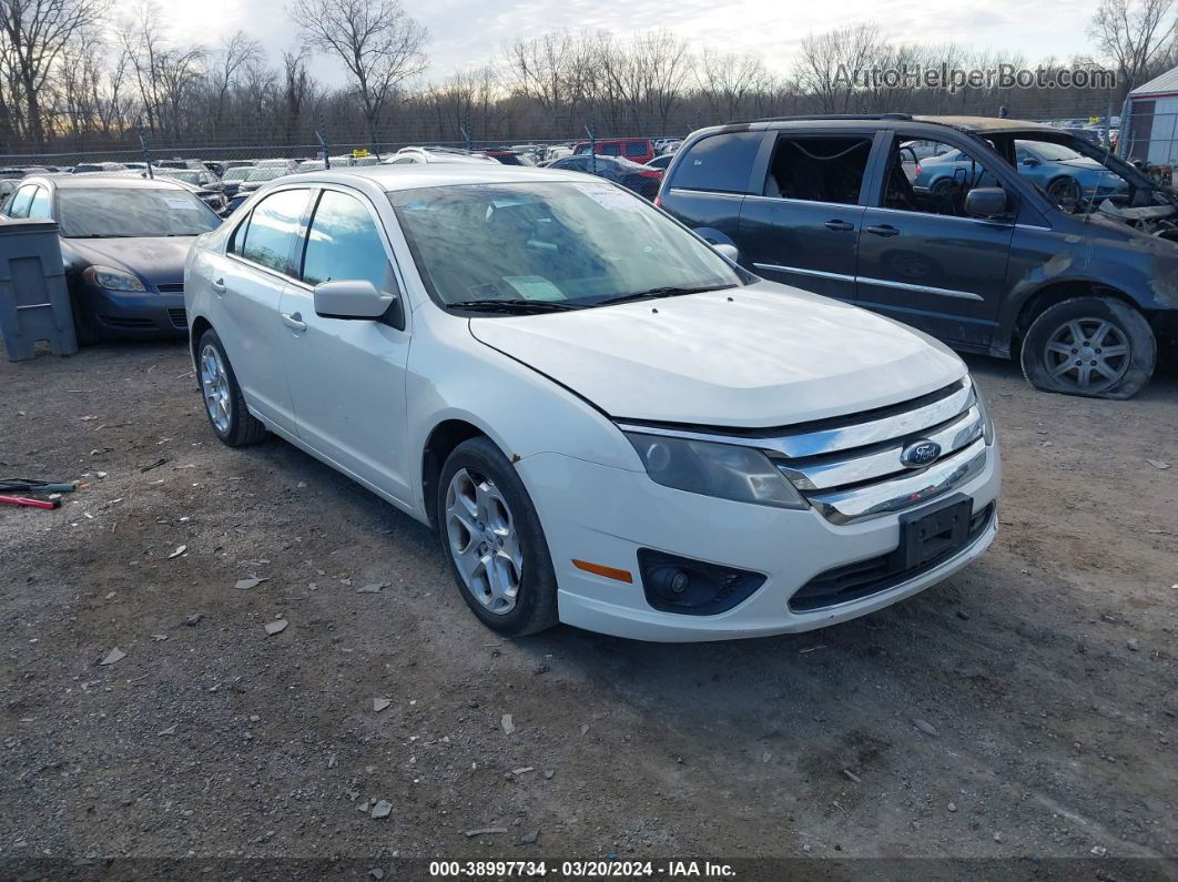 2010 Ford Fusion Se White vin: 3FAHP0HA3AR136917