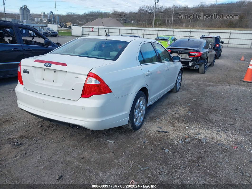 2010 Ford Fusion Se White vin: 3FAHP0HA3AR136917