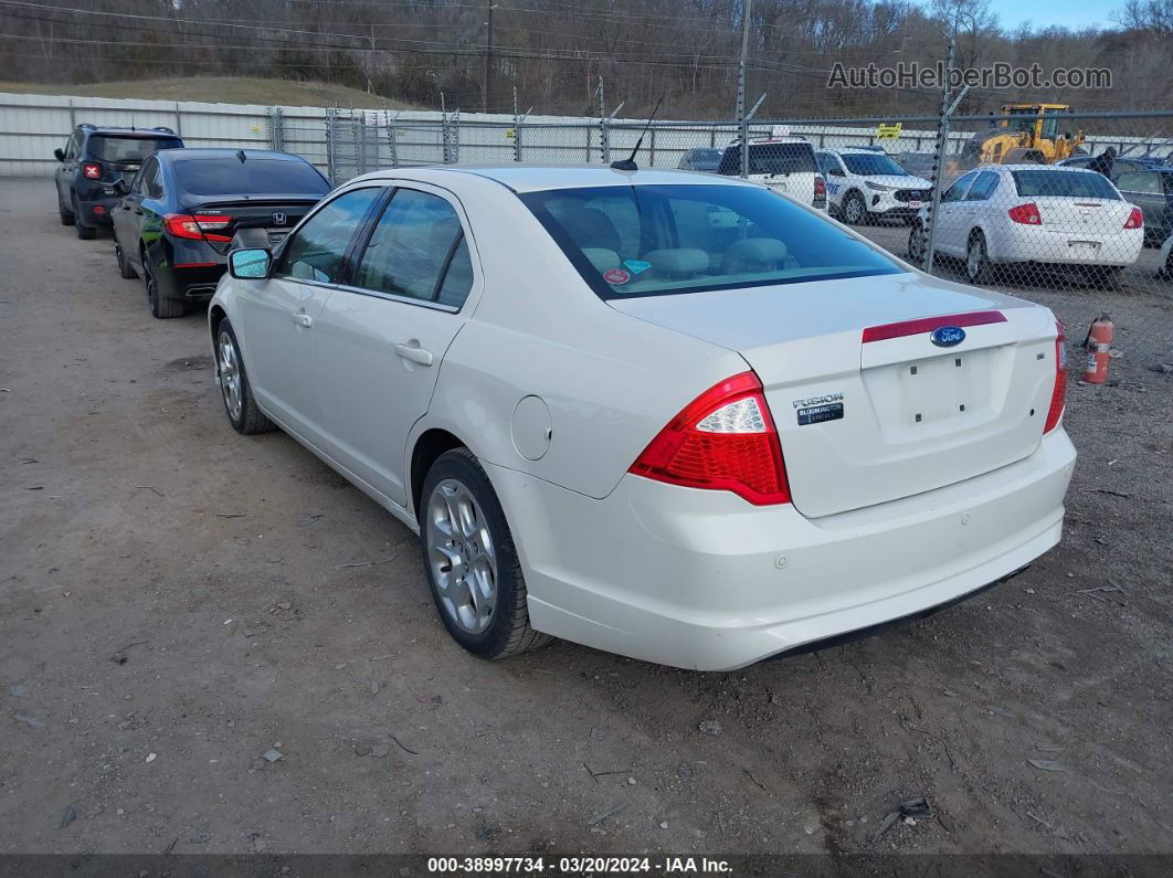 2010 Ford Fusion Se White vin: 3FAHP0HA3AR136917