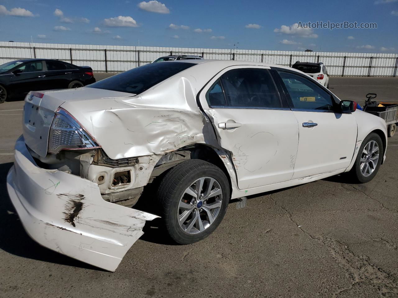 2010 Ford Fusion Se White vin: 3FAHP0HA3AR145827