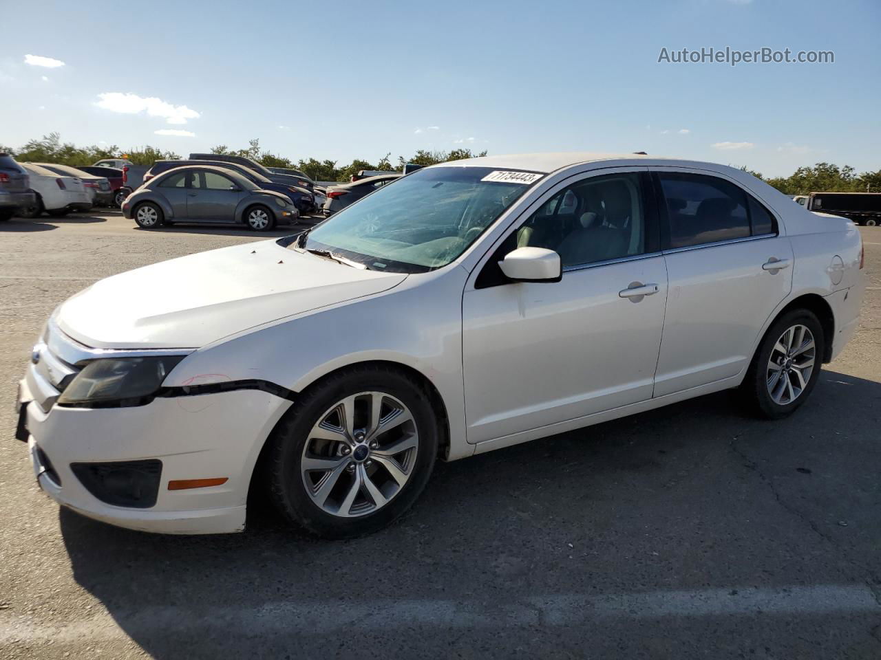 2010 Ford Fusion Se White vin: 3FAHP0HA3AR145827