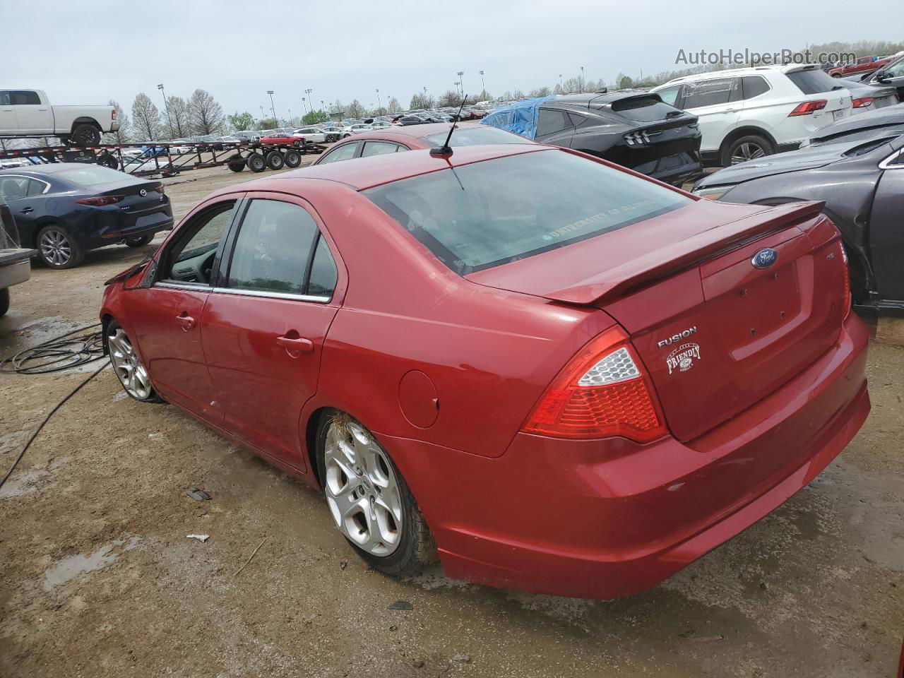 2010 Ford Fusion Se Red vin: 3FAHP0HA3AR150249