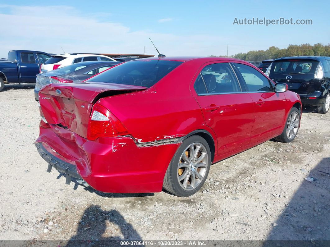 2010 Ford Fusion Se Red vin: 3FAHP0HA3AR283075