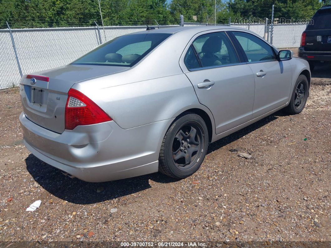 2010 Ford Fusion Se Silver vin: 3FAHP0HA3AR365064