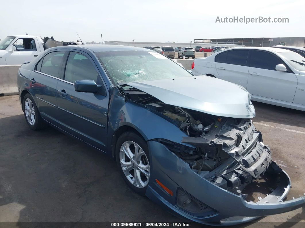 2012 Ford Fusion Se Синий vin: 3FAHP0HA3CR170133