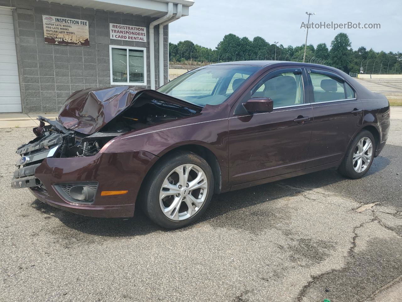 2012 Ford Fusion Se Maroon vin: 3FAHP0HA3CR216169