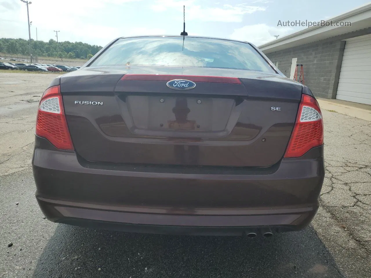 2012 Ford Fusion Se Maroon vin: 3FAHP0HA3CR216169