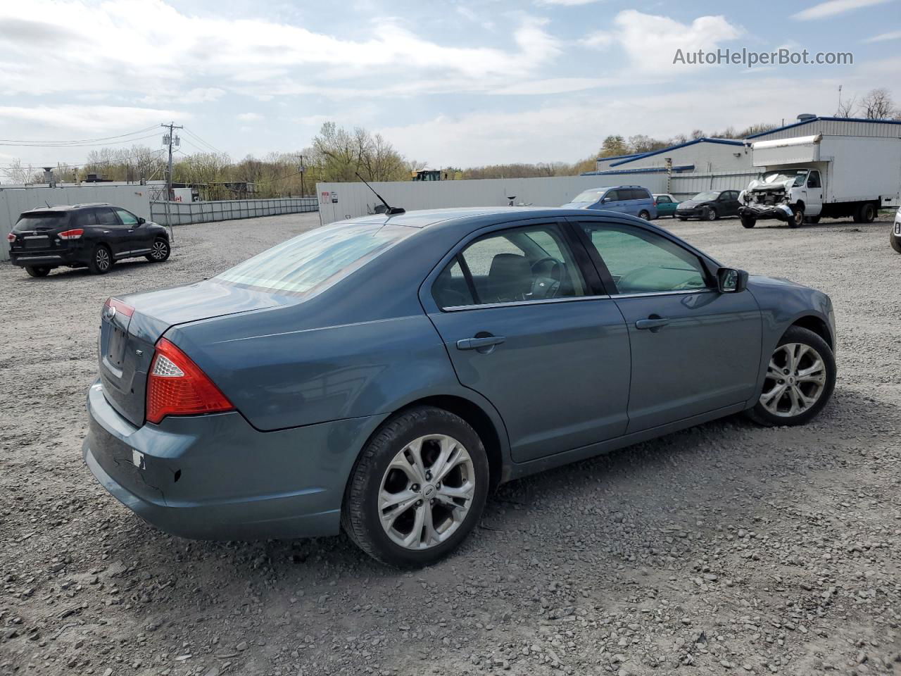 2012 Ford Fusion Se Teal vin: 3FAHP0HA3CR252931