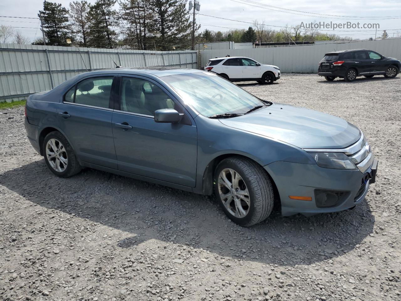 2012 Ford Fusion Se Teal vin: 3FAHP0HA3CR252931