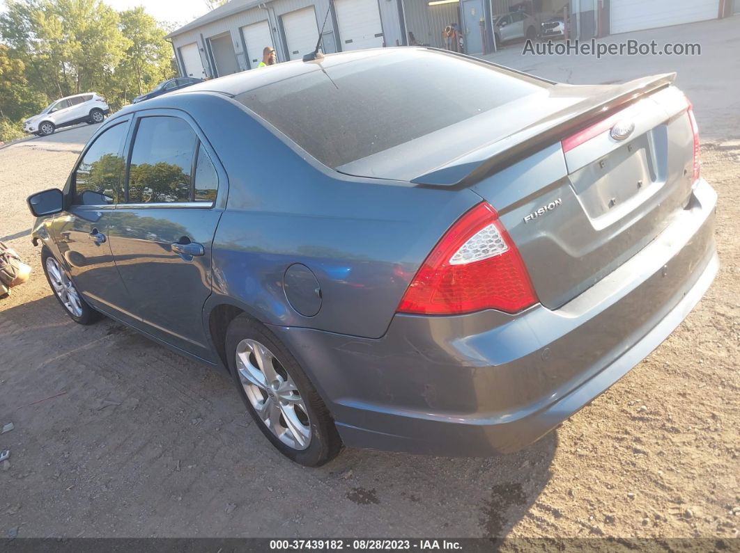 2012 Ford Fusion Se Blue vin: 3FAHP0HA3CR268434