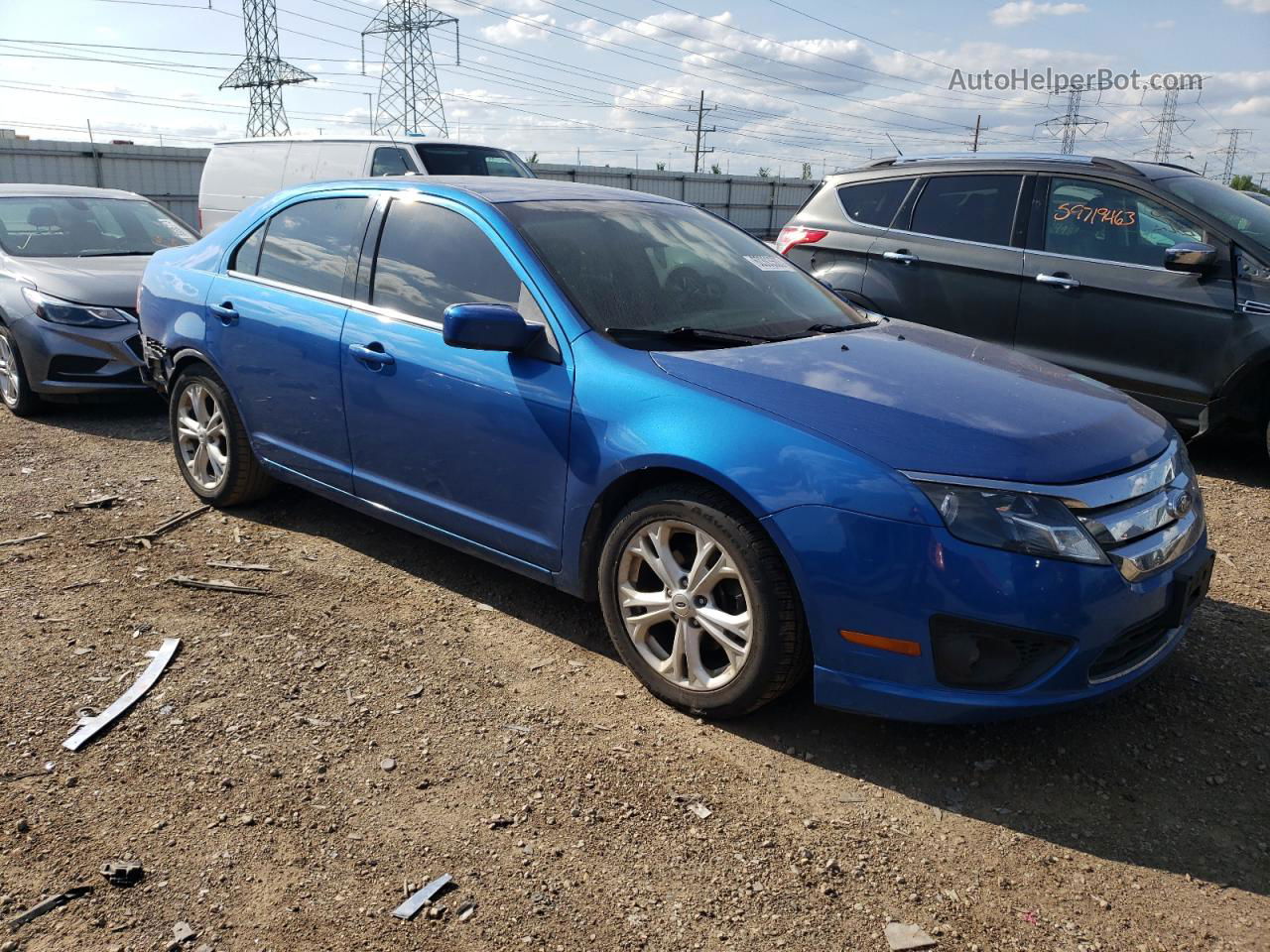 2012 Ford Fusion Se Blue vin: 3FAHP0HA3CR276548