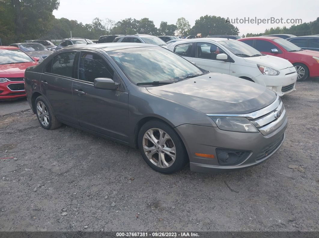 2012 Ford Fusion Se Gray vin: 3FAHP0HA3CR296721