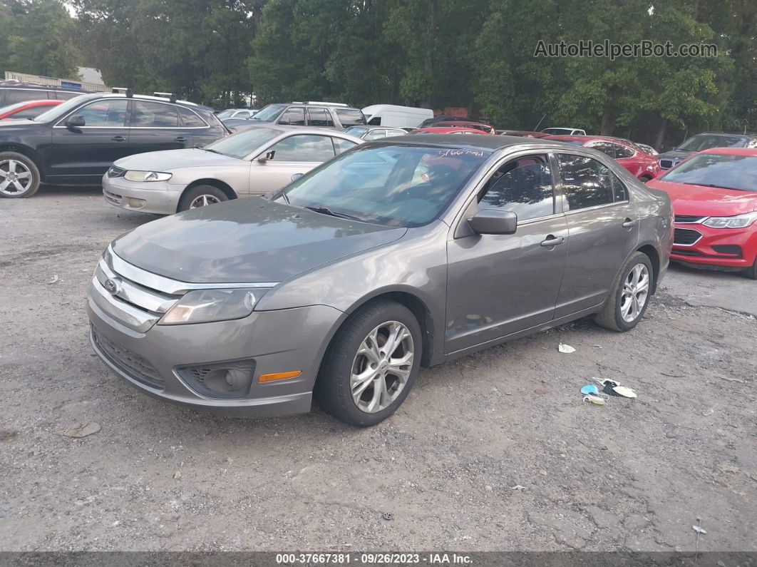 2012 Ford Fusion Se Gray vin: 3FAHP0HA3CR296721