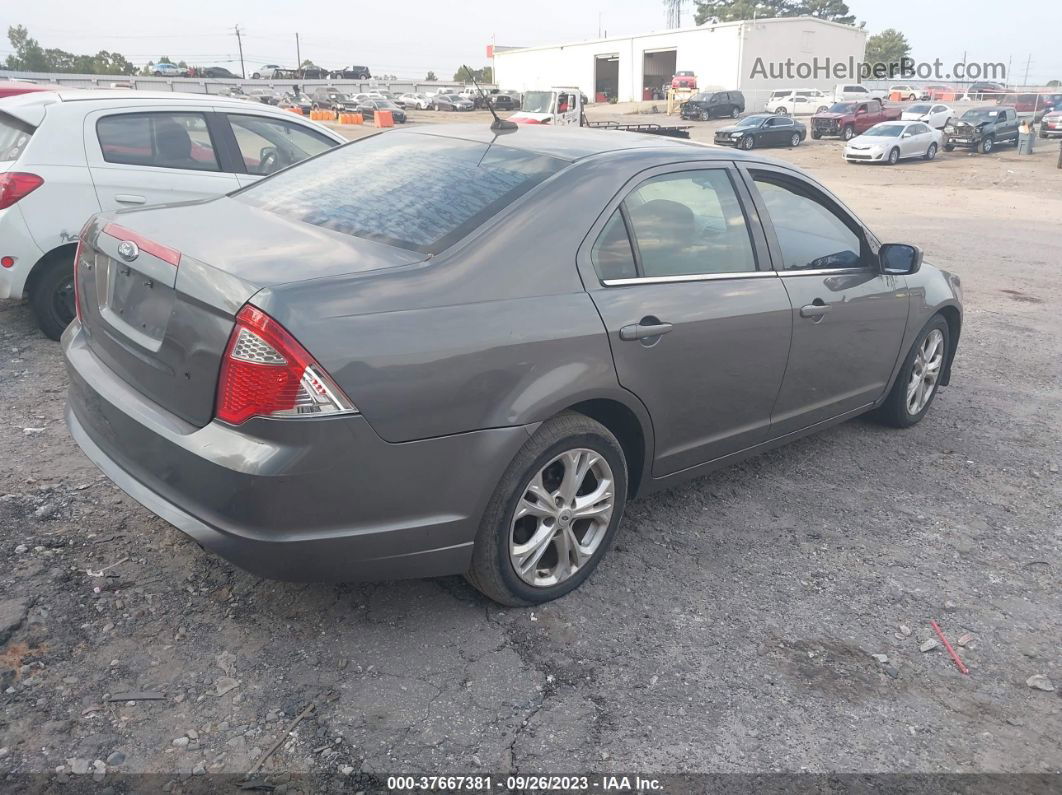 2012 Ford Fusion Se Gray vin: 3FAHP0HA3CR296721