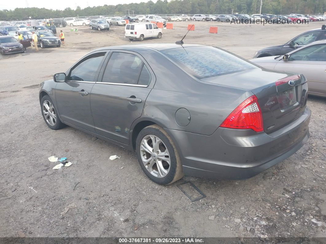 2012 Ford Fusion Se Gray vin: 3FAHP0HA3CR296721