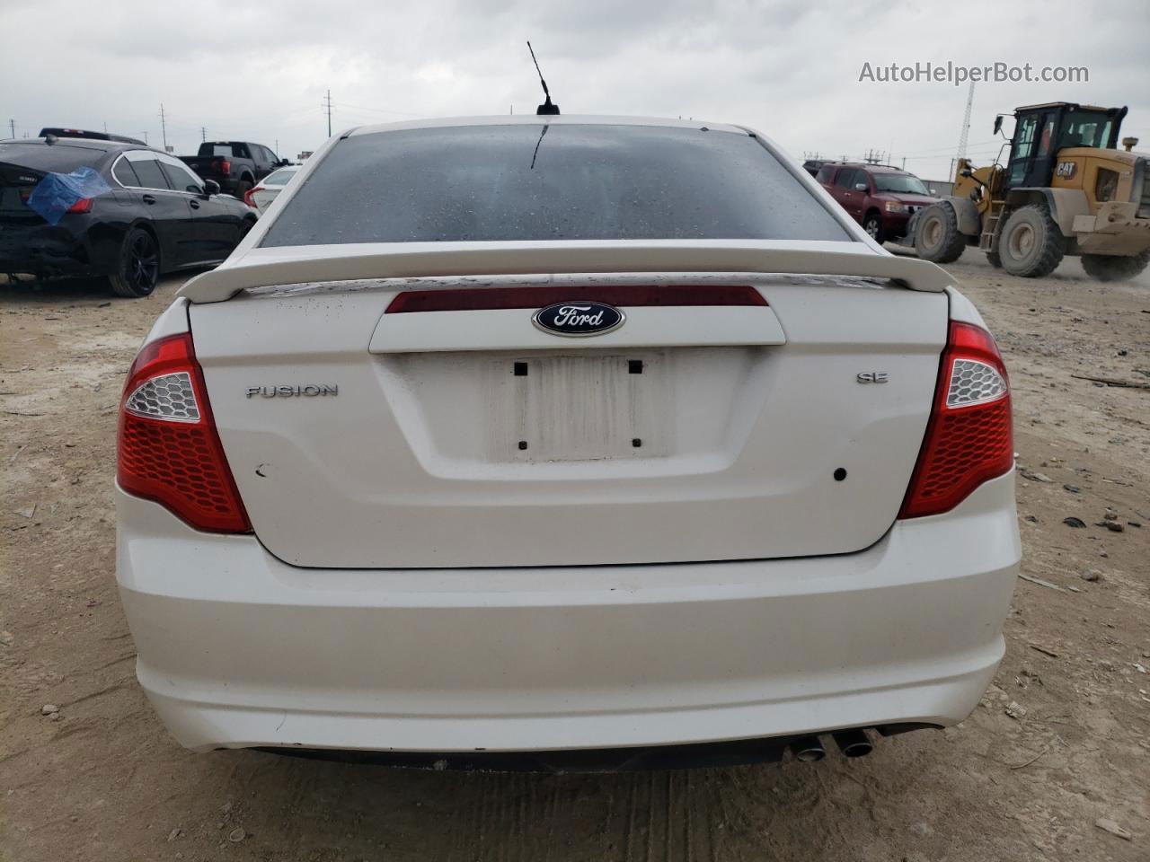 2012 Ford Fusion Se White vin: 3FAHP0HA3CR414556