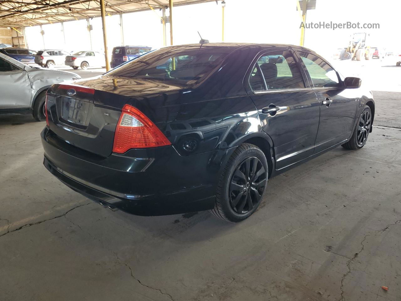 2010 Ford Fusion Se Black vin: 3FAHP0HA4AR197189