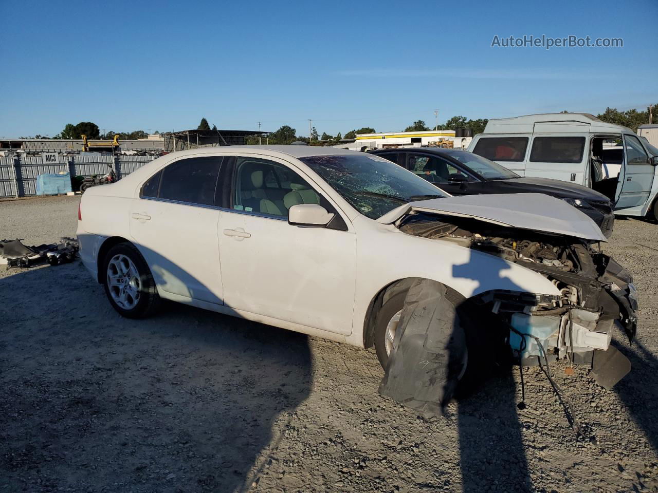 2010 Ford Fusion Se White vin: 3FAHP0HA4AR384397