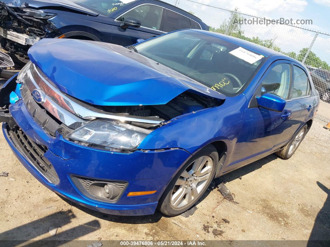 2012 Ford Fusion Se Blue vin: 3FAHP0HA4CR175292