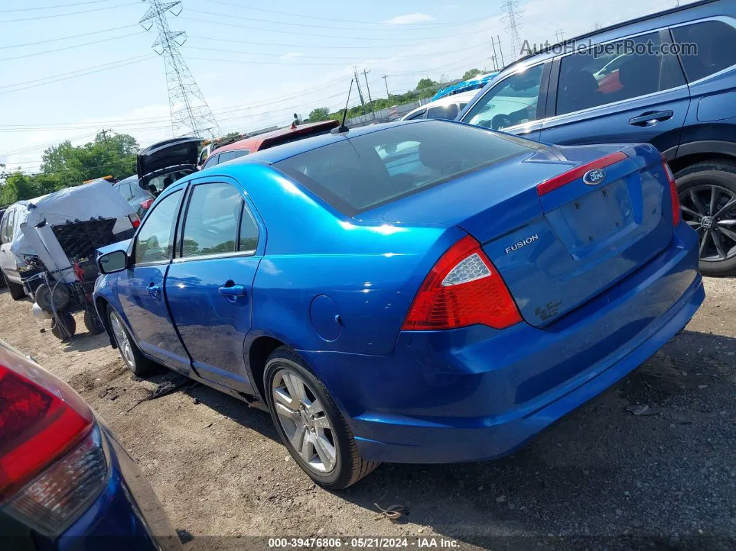 2012 Ford Fusion Se Blue vin: 3FAHP0HA4CR175292