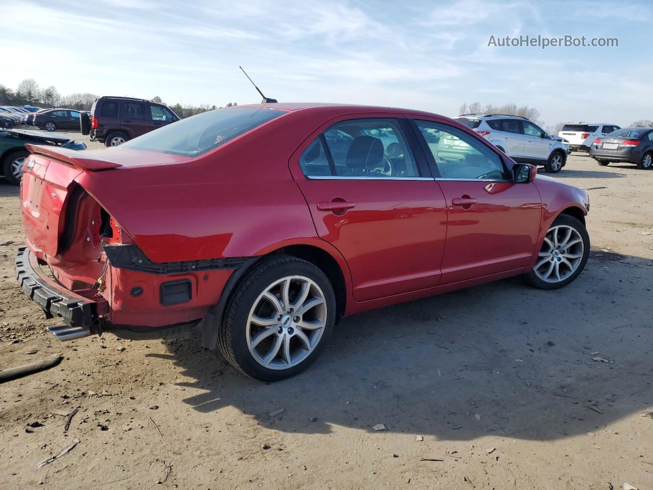 2012 Ford Fusion Se Red vin: 3FAHP0HA4CR240593