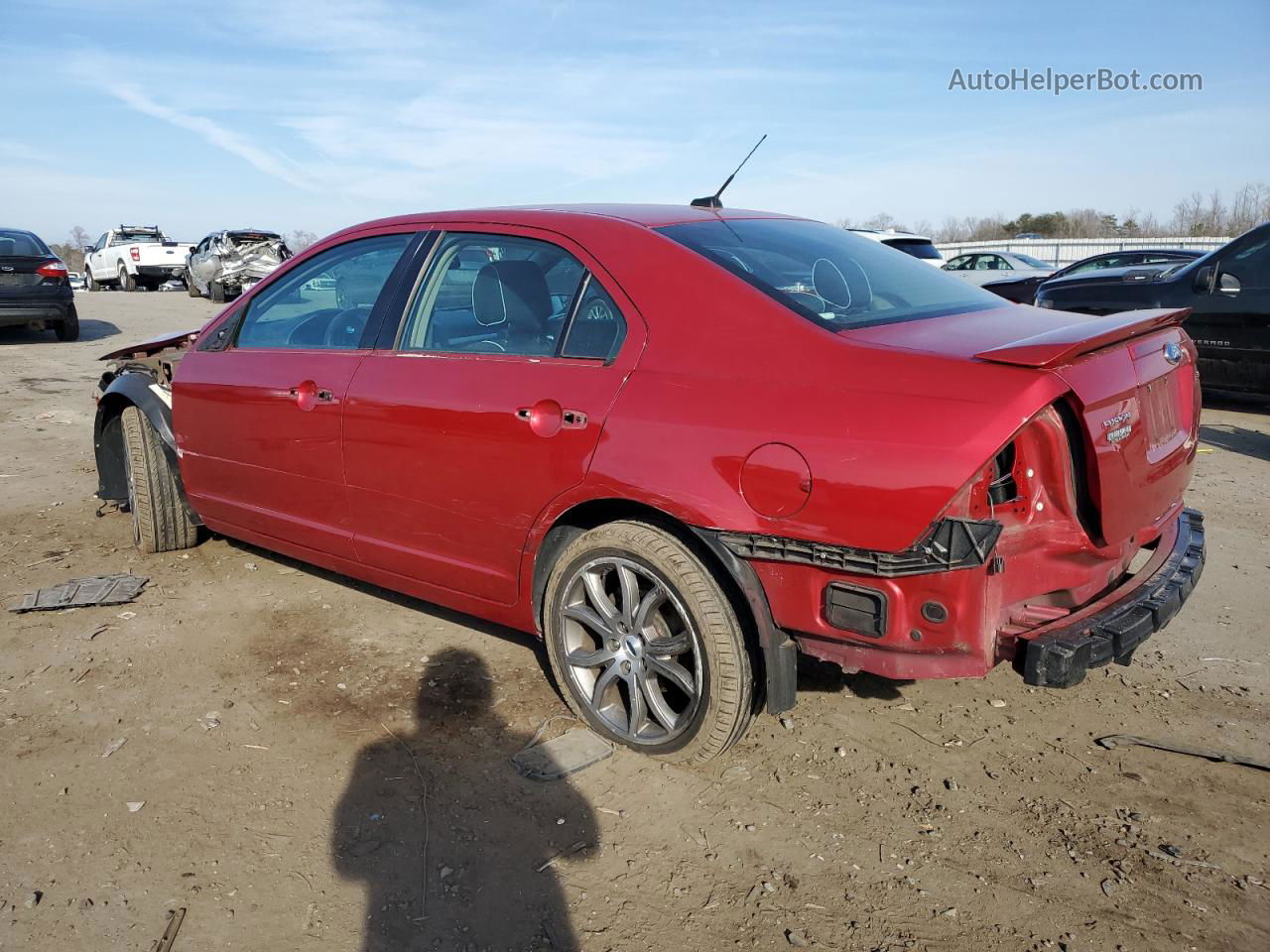 2012 Ford Fusion Se Red vin: 3FAHP0HA4CR240593