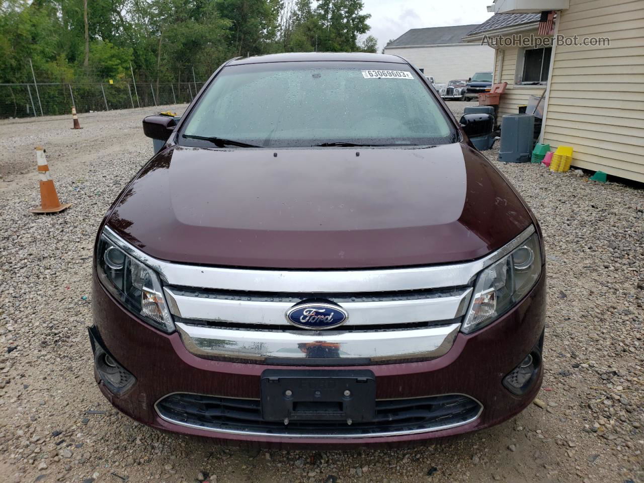 2012 Ford Fusion Se Burgundy vin: 3FAHP0HA4CR353668