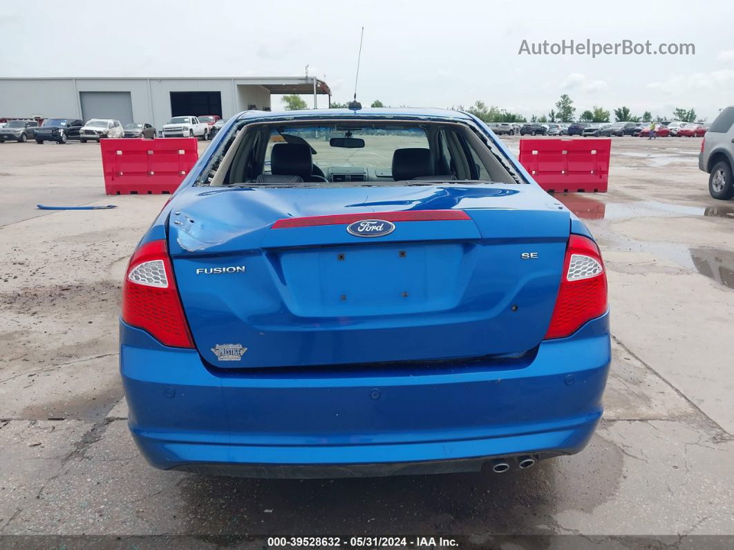 2012 Ford Fusion Se Blue vin: 3FAHP0HA4CR413707