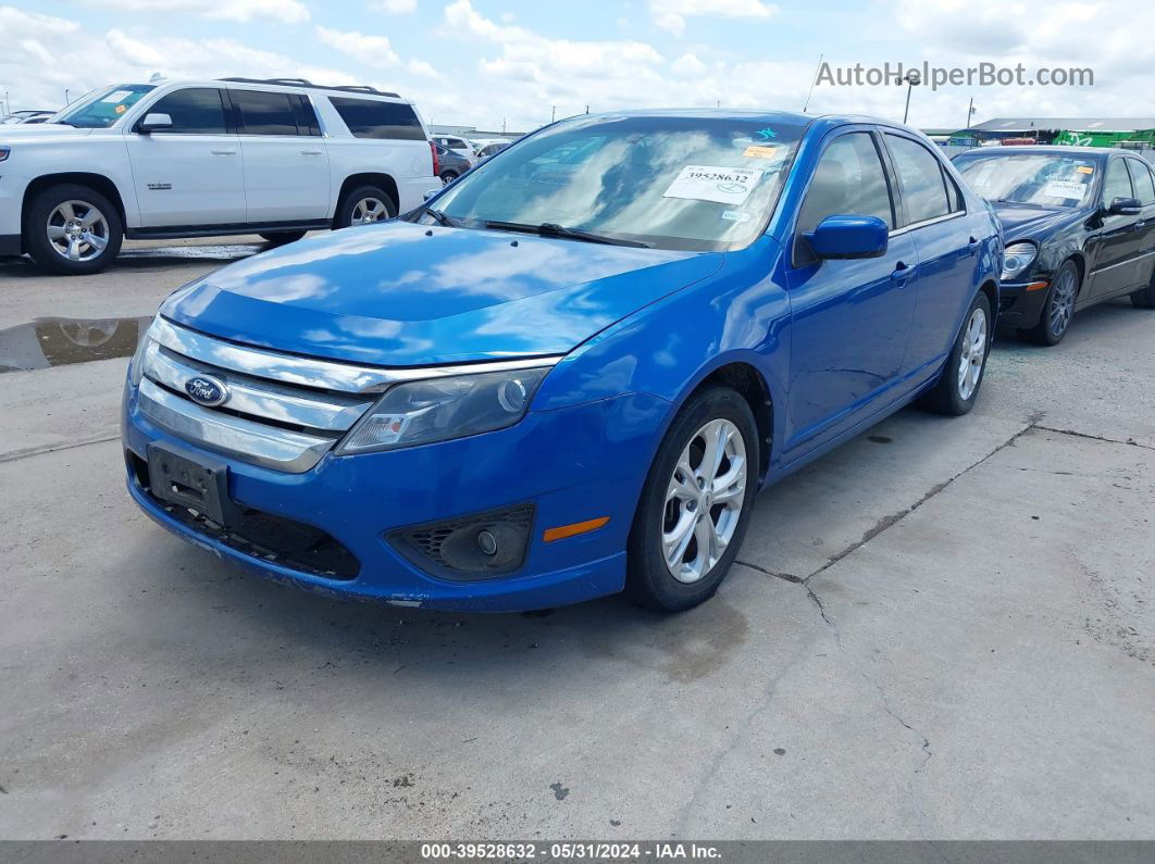 2012 Ford Fusion Se Blue vin: 3FAHP0HA4CR413707