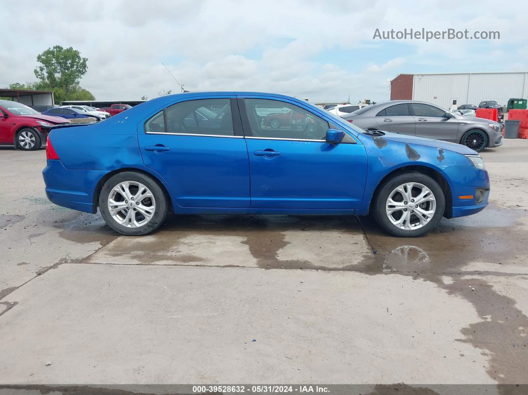 2012 Ford Fusion Se Blue vin: 3FAHP0HA4CR413707