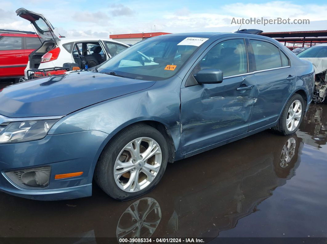 2012 Ford Fusion Se Blue vin: 3FAHP0HA4CR425520