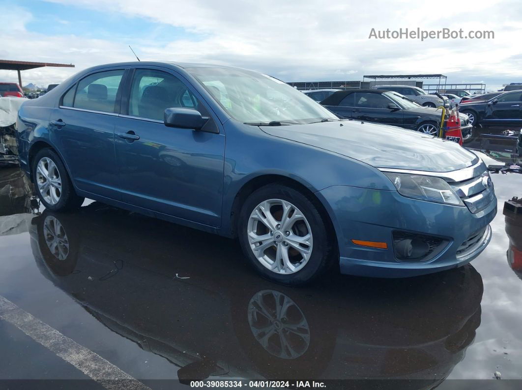 2012 Ford Fusion Se Blue vin: 3FAHP0HA4CR425520