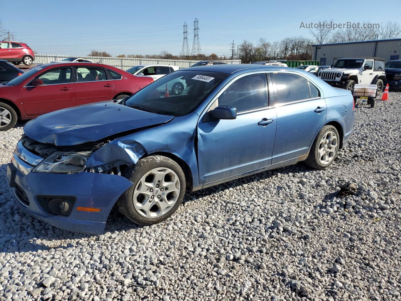 2010 Ford Fusion Se Blue vin: 3FAHP0HA5AR279044