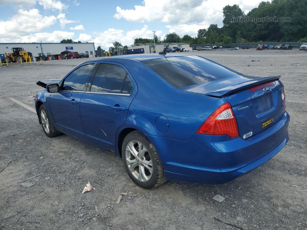 2012 Ford Fusion Se Синий vin: 3FAHP0HA5CR102349