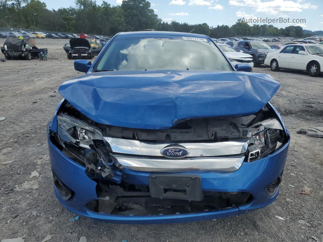 2012 Ford Fusion Se Blue vin: 3FAHP0HA5CR102349