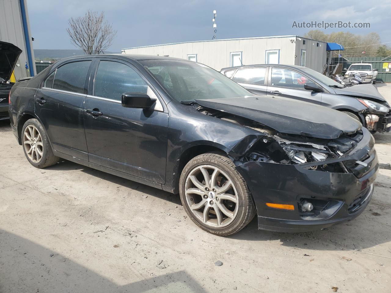 2012 Ford Fusion Se Black vin: 3FAHP0HA5CR120897