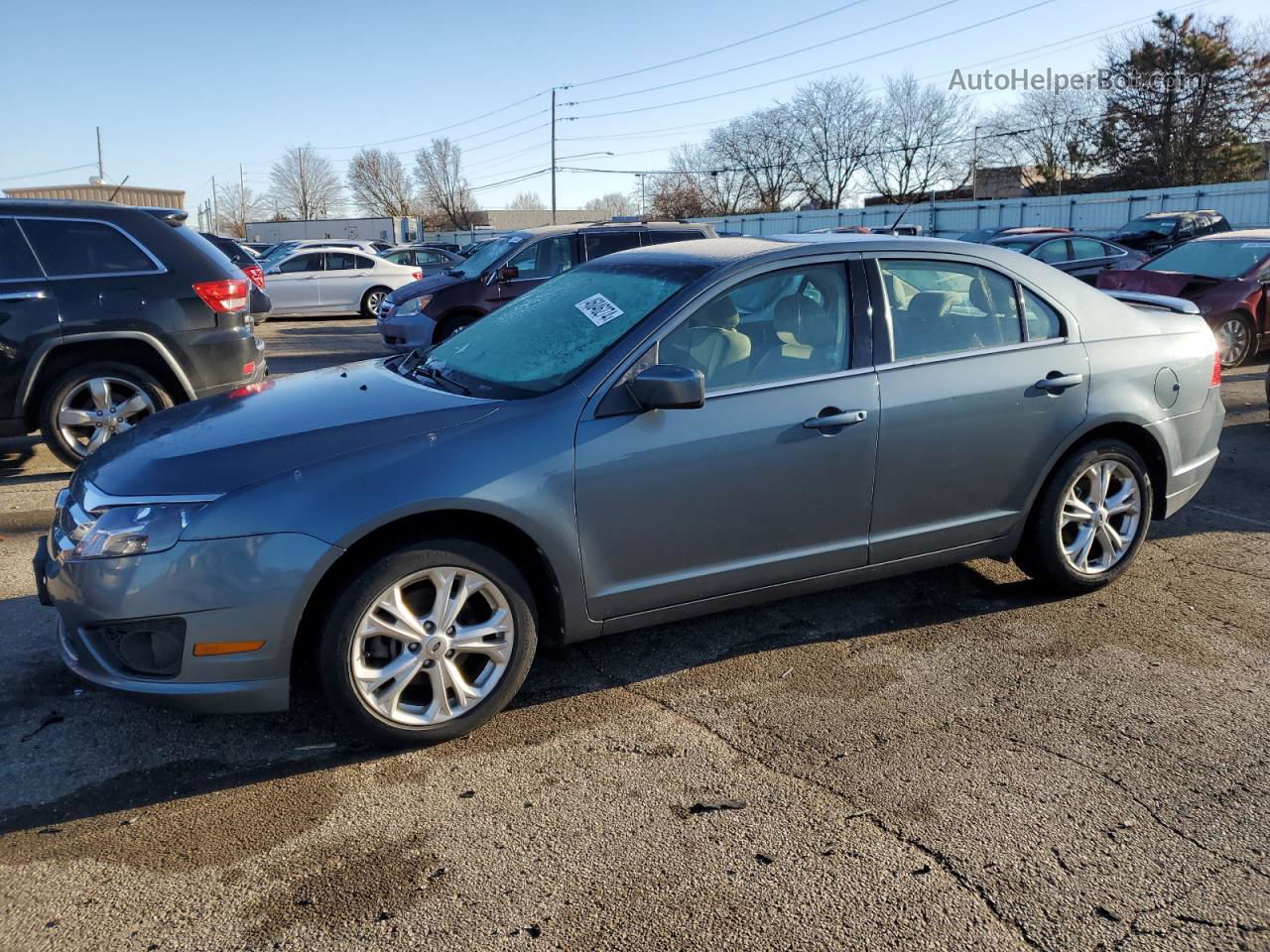 2012 Ford Fusion Se Синий vin: 3FAHP0HA5CR158484