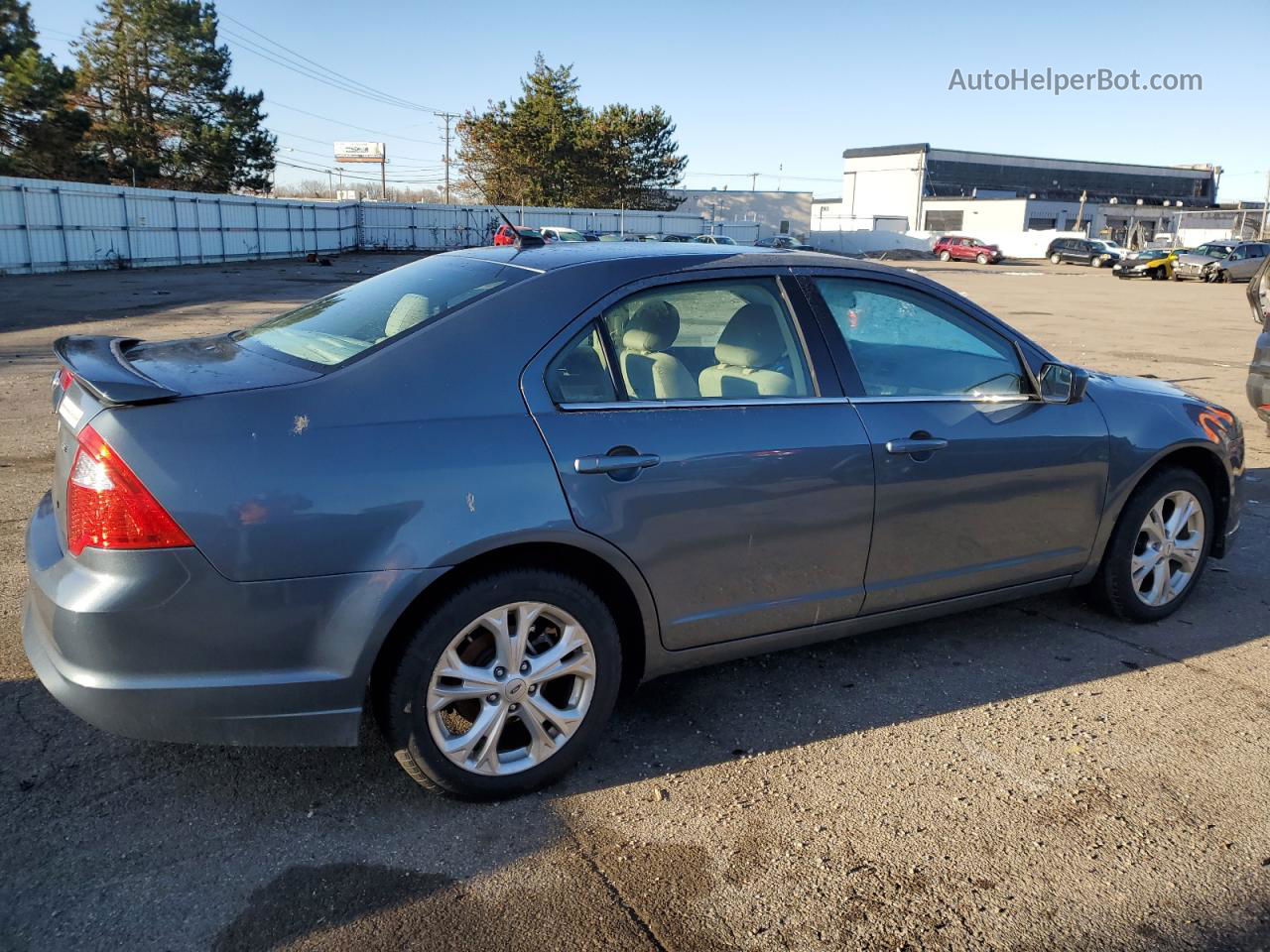 2012 Ford Fusion Se Blue vin: 3FAHP0HA5CR158484