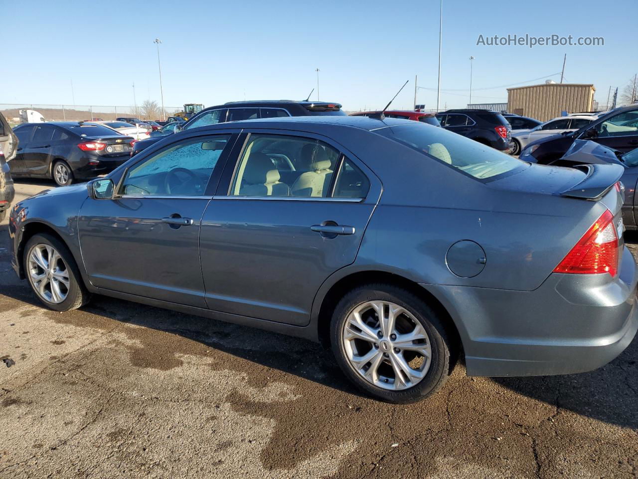 2012 Ford Fusion Se Blue vin: 3FAHP0HA5CR158484