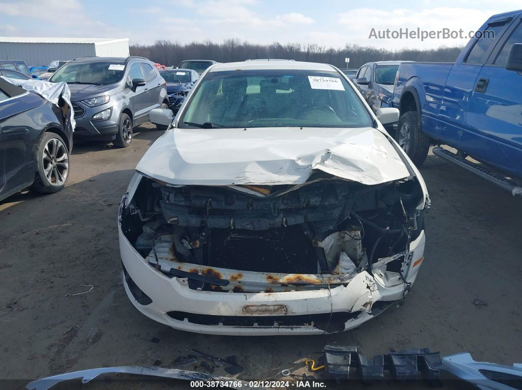 2012 Ford Fusion Se White vin: 3FAHP0HA5CR188620