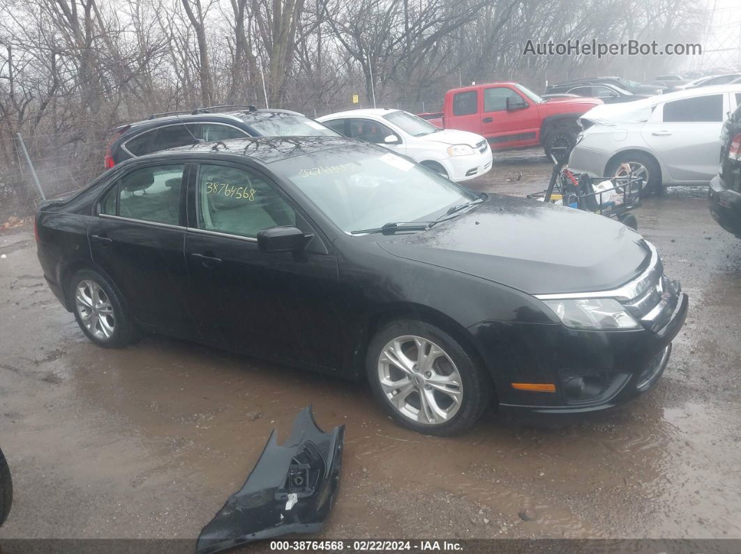 2012 Ford Fusion Se Black vin: 3FAHP0HA5CR226220