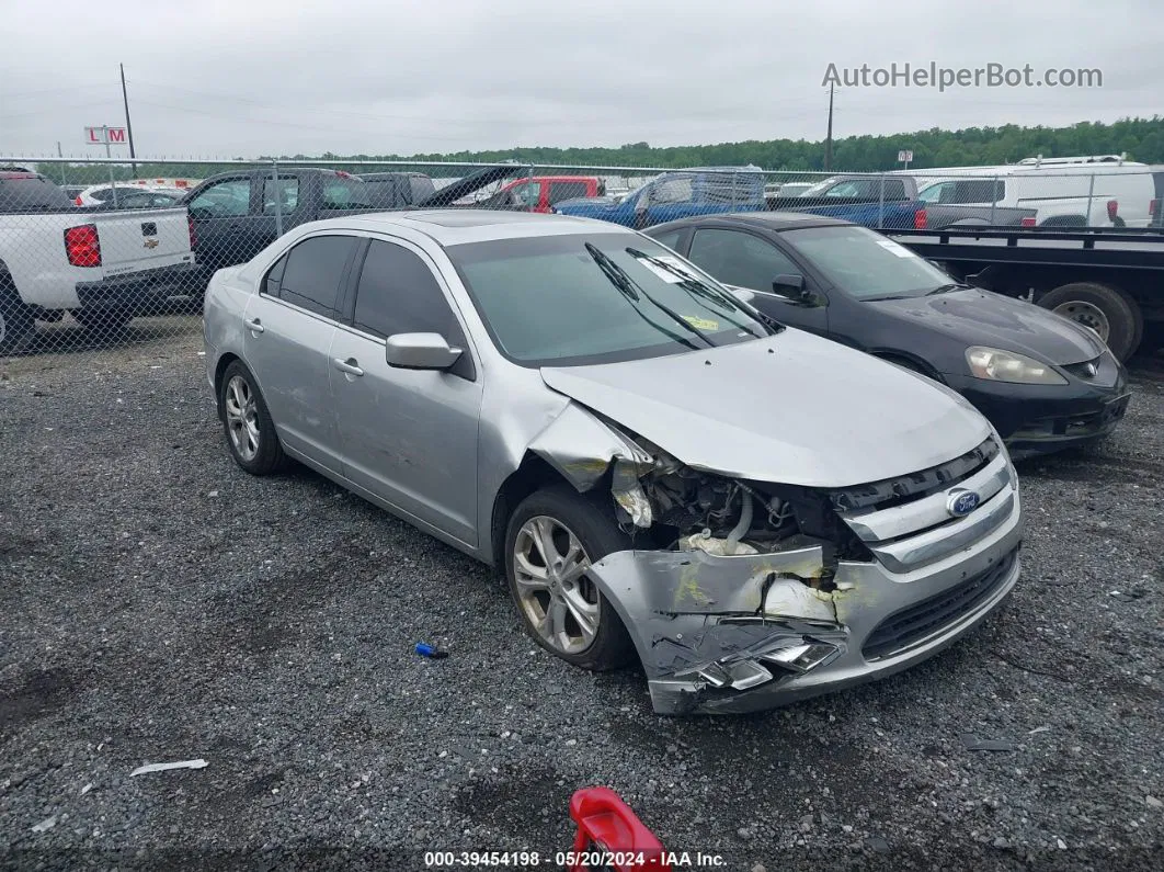 2012 Ford Fusion Se Silver vin: 3FAHP0HA5CR241297