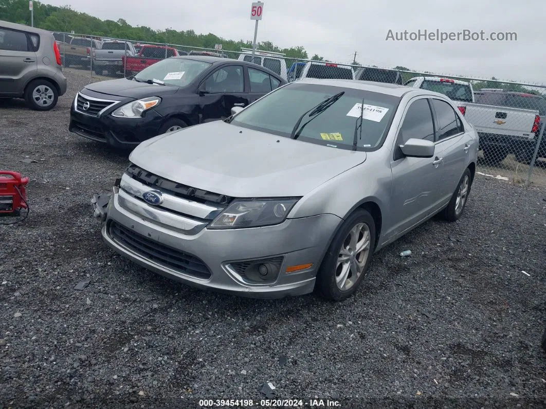 2012 Ford Fusion Se Silver vin: 3FAHP0HA5CR241297