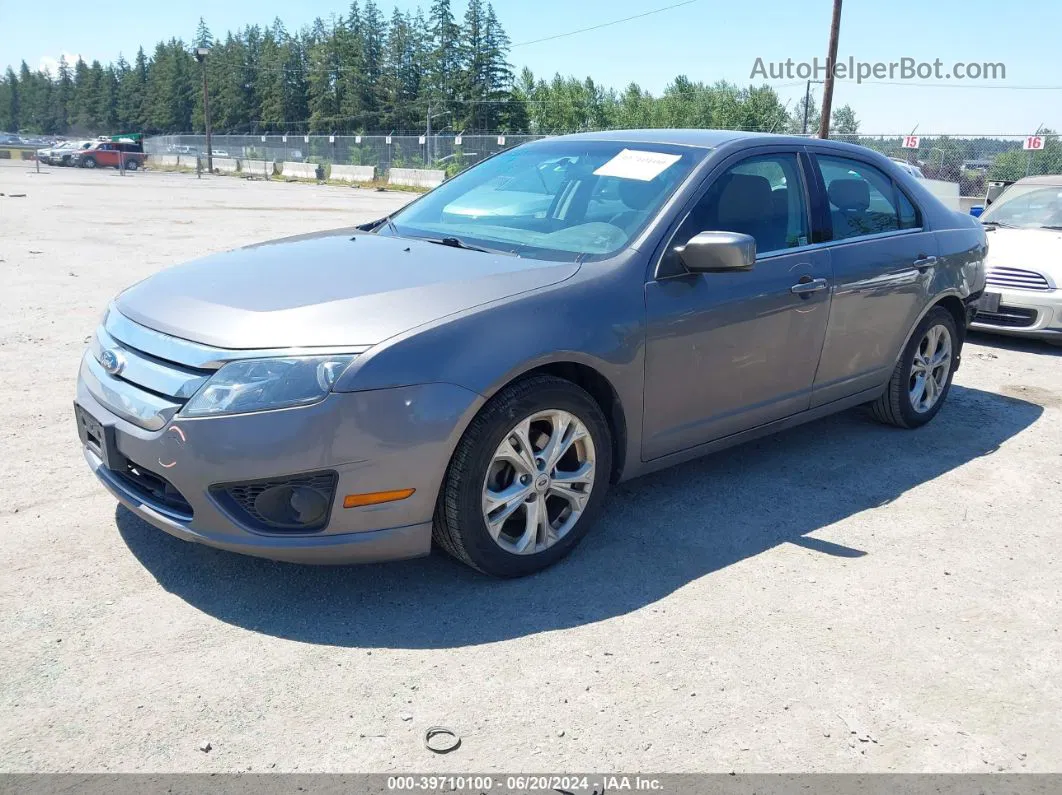 2012 Ford Fusion Se Gray vin: 3FAHP0HA5CR248220