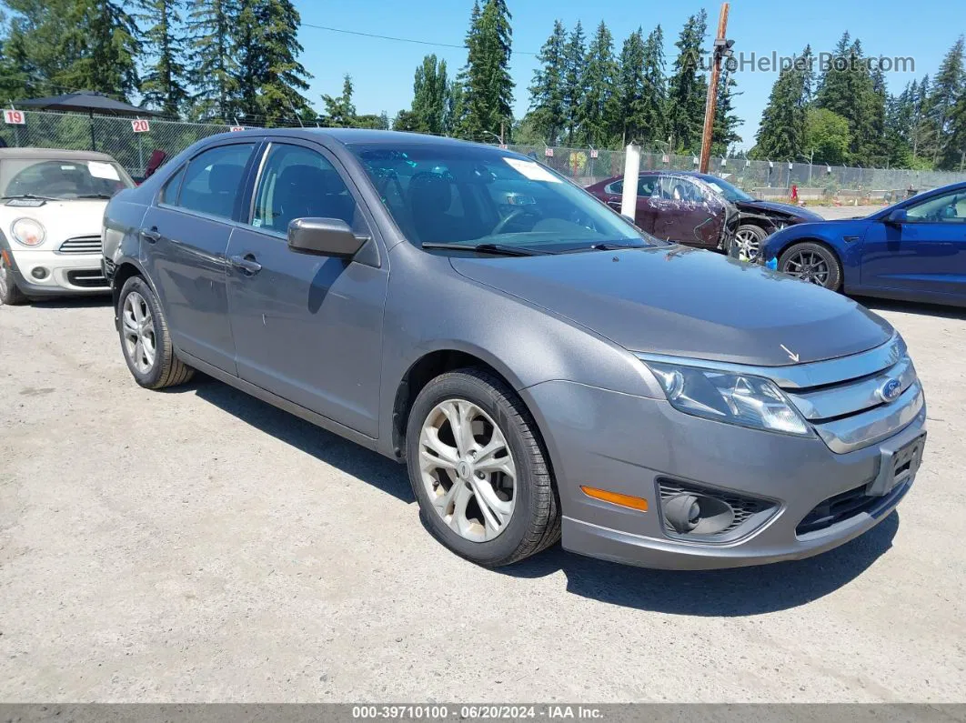 2012 Ford Fusion Se Gray vin: 3FAHP0HA5CR248220