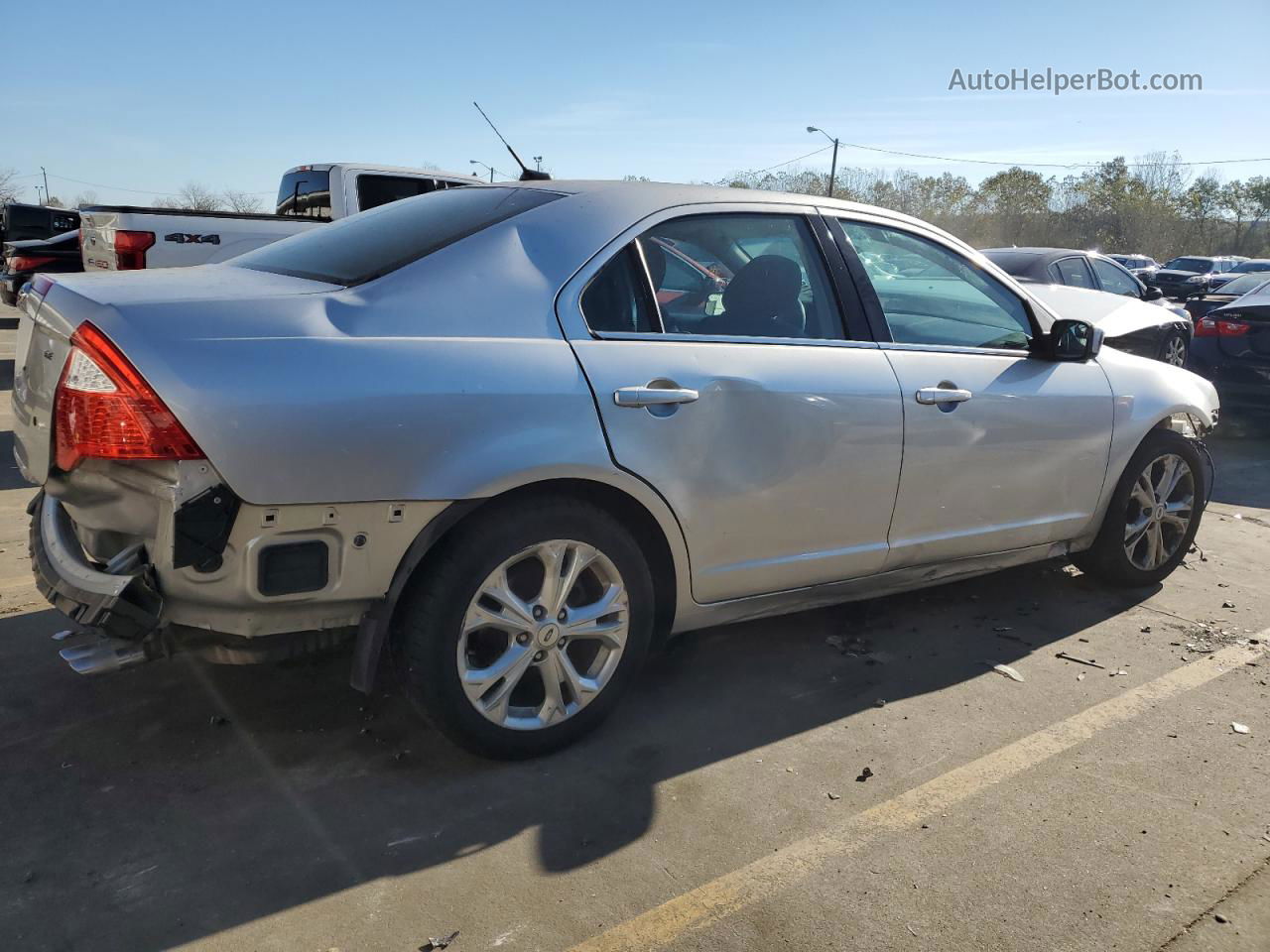 2012 Ford Fusion Se Silver vin: 3FAHP0HA5CR340430