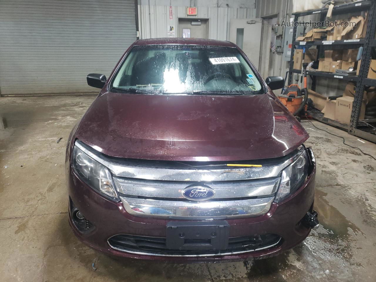 2012 Ford Fusion Se Burgundy vin: 3FAHP0HA5CR361102