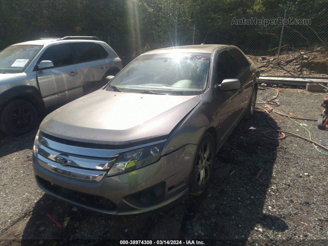 2012 Ford Fusion Se Gray vin: 3FAHP0HA5CR372469