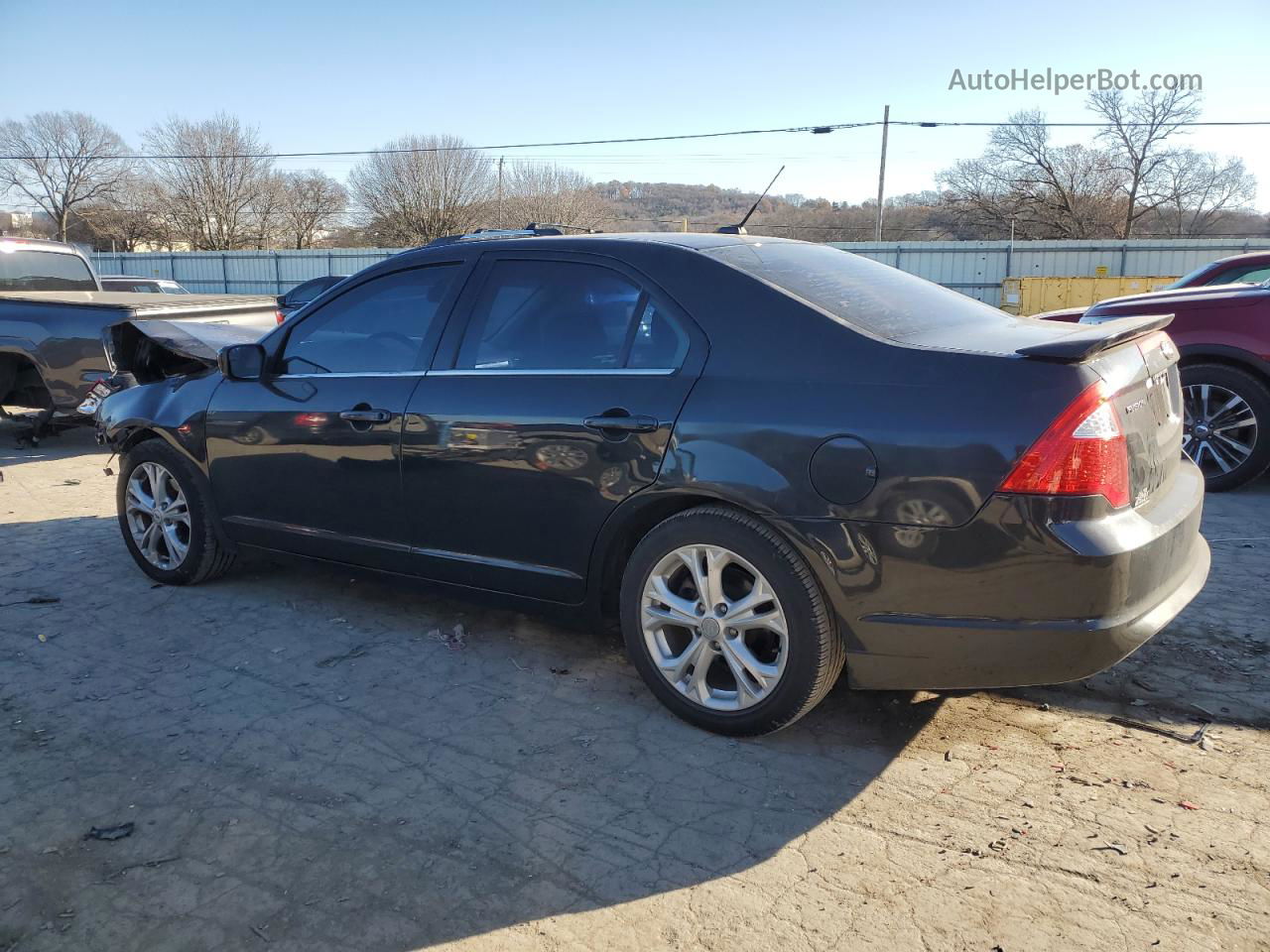 2012 Ford Fusion Se Black vin: 3FAHP0HA5CR392687