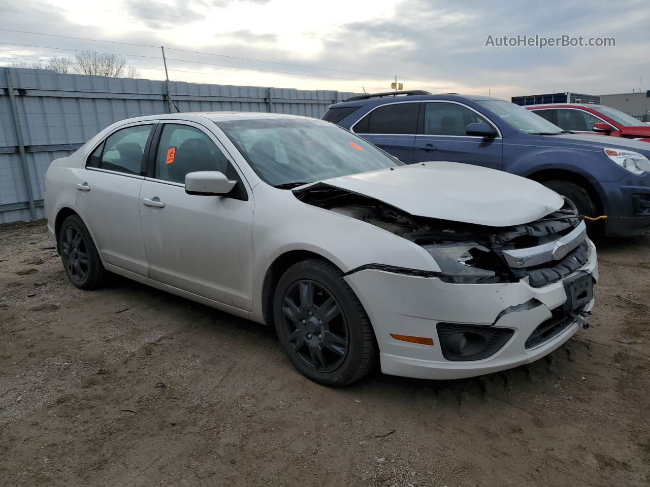 2010 Ford Fusion Se White vin: 3FAHP0HA6AR112255